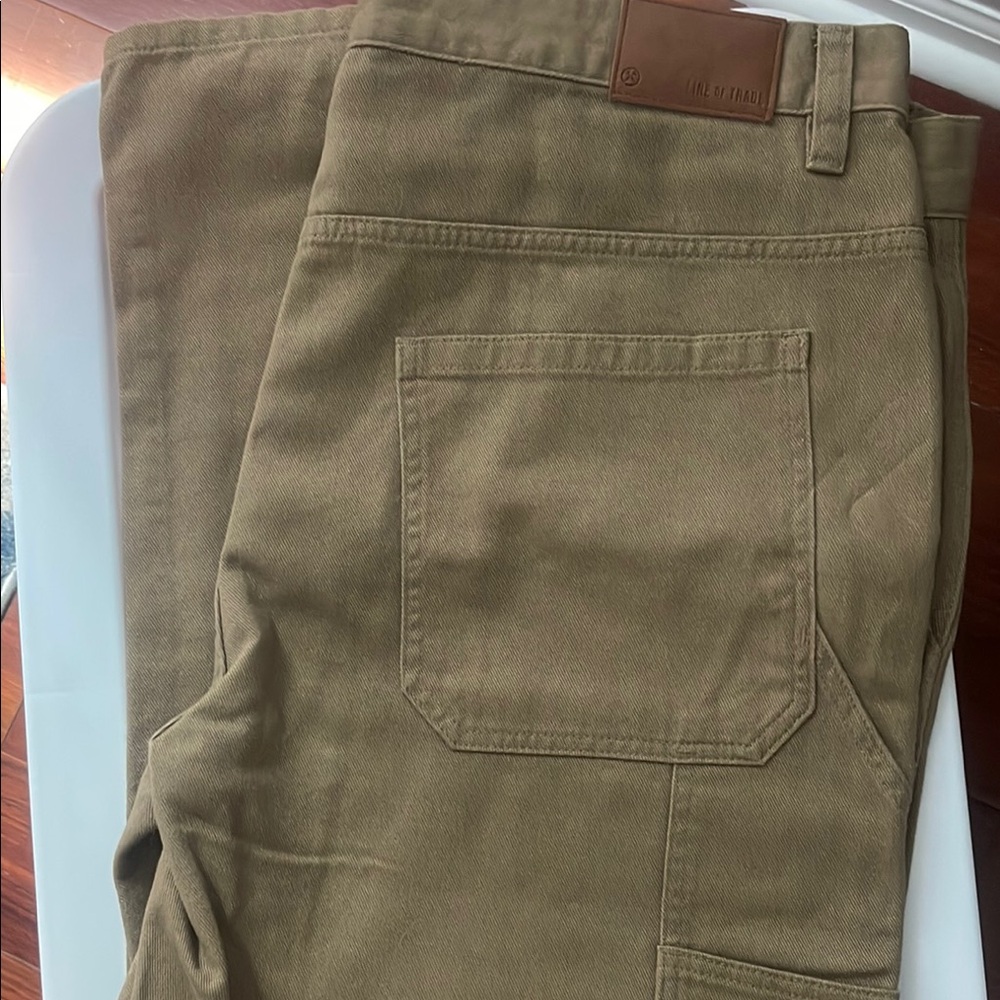 Others Follow Tan Cargo Pants Durable Cotton Blend